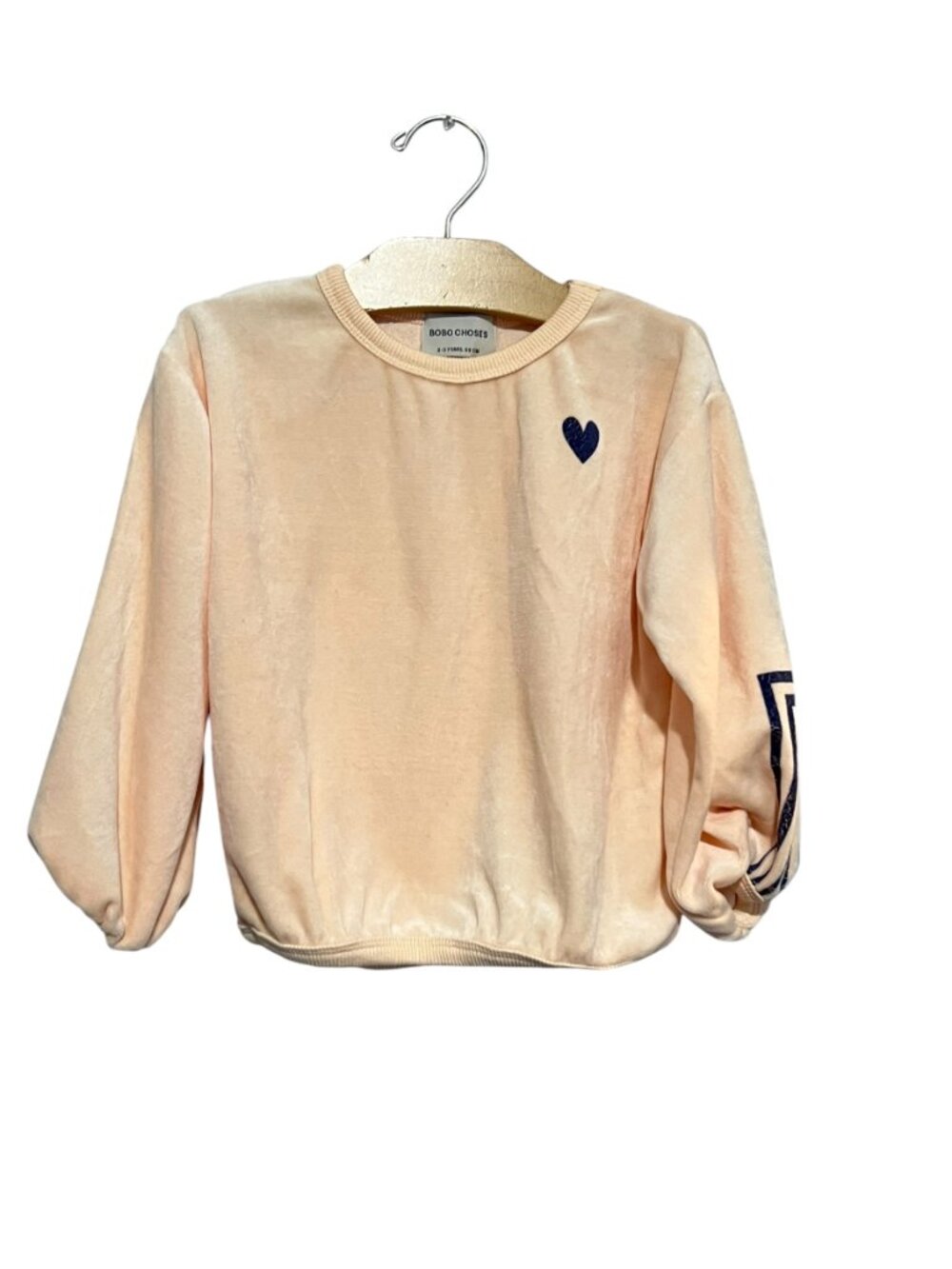 Bobo Choses Baby Sweatshirt Corner Stripes Velour 2-3 - Picture 2 of 9
